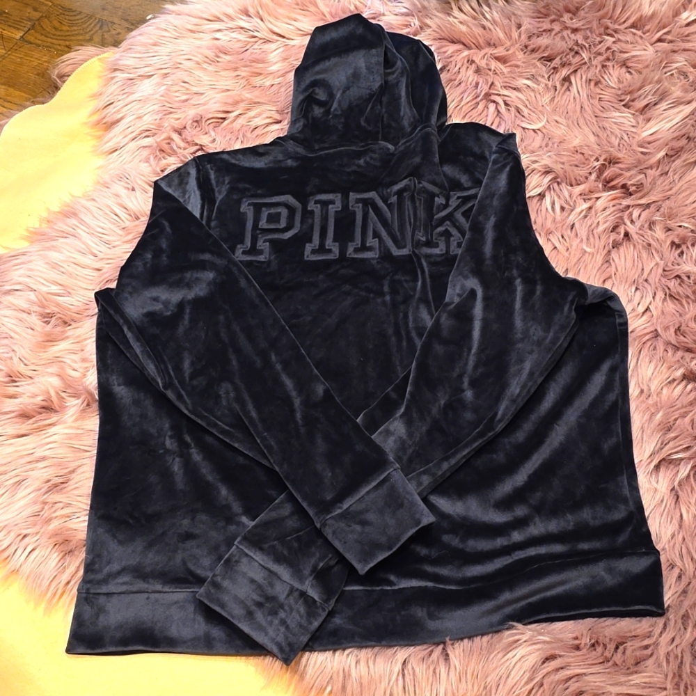 Pink-black zip-up jacket - Picture 2 of 3
